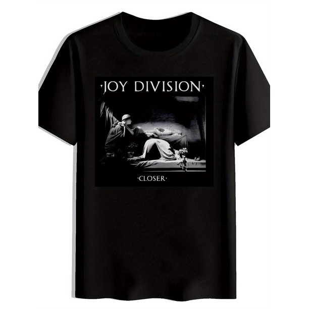 Joy Division "Closer" Graphic Men's T-Shirt - Black Retro Rock Band Print, Casual Summer Cotton Tee, Machine Washable, Adult Sizes, Rock And Roll T Shirts