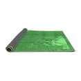 thumbnail image 2 of Ahgly Company Indoor Round Abstract Emerald Green Modern Area Rugs, 3' Round, 2 of 4