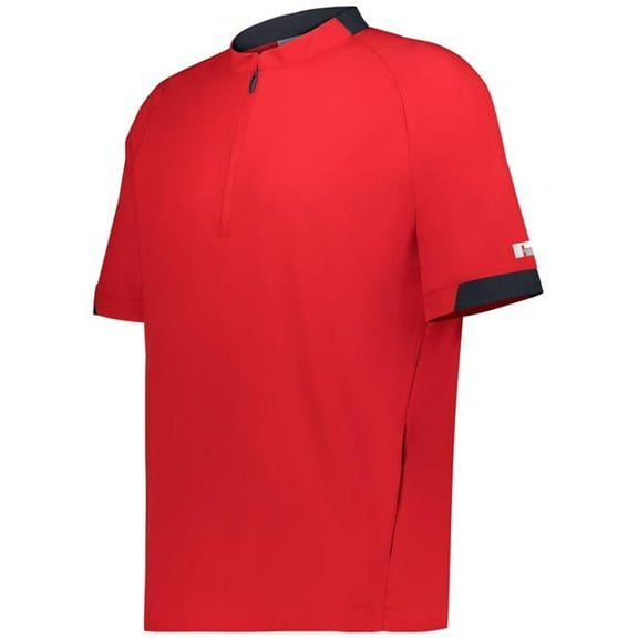 Russell R21DSM.AAE.2XL Legend Short Sleeve Pullover, True Red & Stealth - 2XL