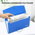 TRAHOOPack of 4 Expandable File Folder,10"x5.5" Portable Accordion