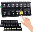 thumbnail image 1 of Pill Organizer 2 Times a Day, Day Night Pill Case, Pill Box 7 Day, Easy Fill & Push Button Design, Large Compartment Weekly Pill Box, Medicine Organizer for Fish Oil/Vitamins/Supplements, 1 of 5