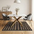 thumbnail image 3 of ODIKA 5'x7' Washable Area Rug Plaid Farmhouse Foyer Tartan Windowpane Border Checkered Bold for Dining Room, Under Table, Home Office, Non-Slip Chair-Friendly, 3 of 7