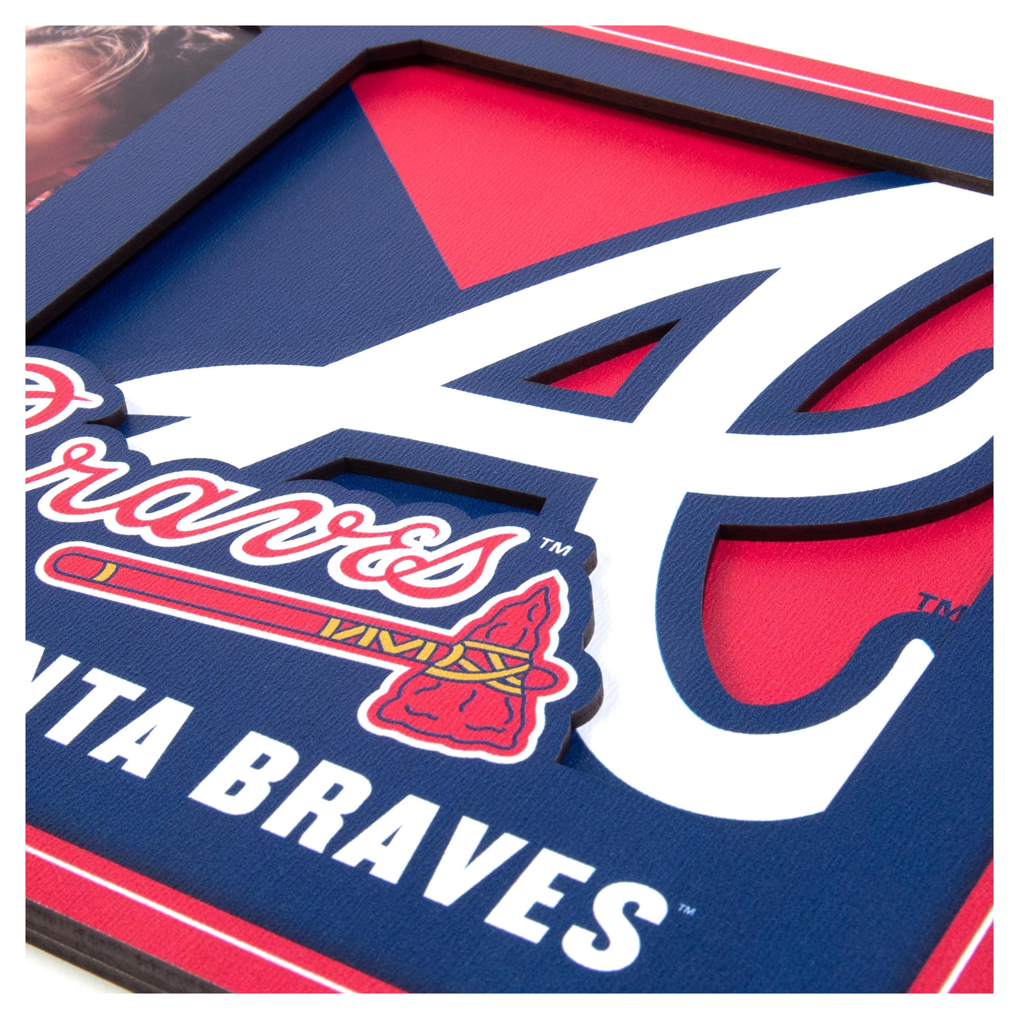 IDNA Atlanta Braves 3D Logo Series Picture Frame