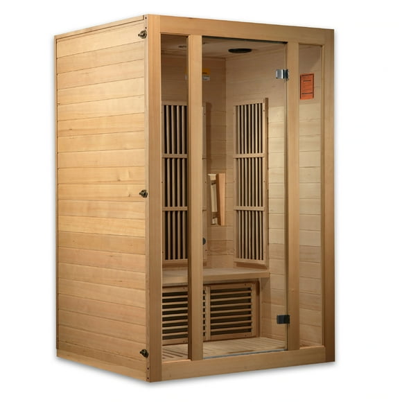 Maxxus Seattle Far Infrared 2 Person Sauna, Canadian Hemlock Wood