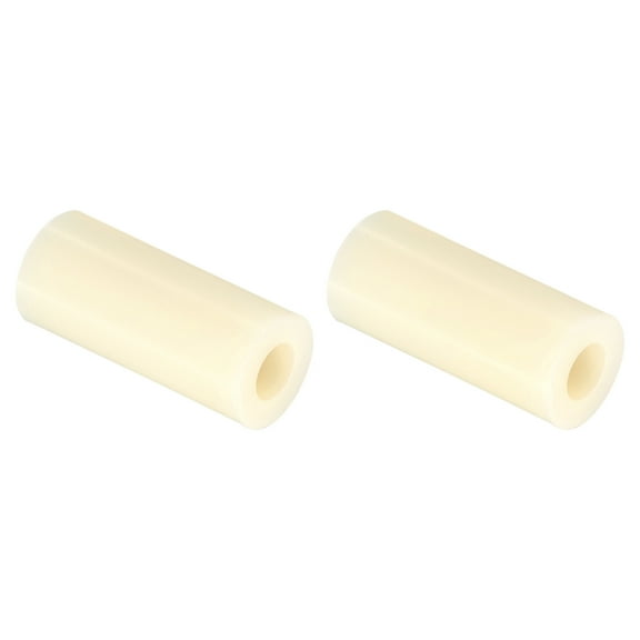 Uxcell Round Spacer Washer, 12 Pack Nylon 5.3mm ID x 11mm OD x 25mm L for M5 Screws Block, Beige