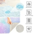 thumbnail image 3 of 2 Piece Soft Bathroom Rug Set Rainbow Gradient Stars Bath Mat and U-Shaped Toilet Contour Rug (16"x24"+20"x24"), 3 of 6
