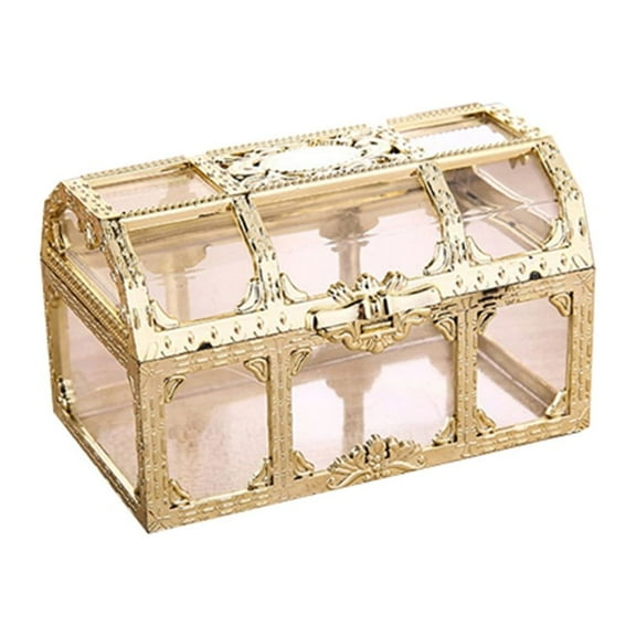 Travelwant Vintage Transparent Storage Box Candy Trinket Jewelry Holder Organizer Container