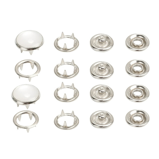 SHISUYAN 100 Pcs Boutons à Griffes Creux Cinq Griffes Boutons-Pression (9.5mm)
