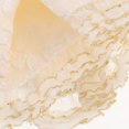 thumbnail image 2 of Vestido de peluche para muñecas, falda de peluche con ribete dorado y lazo para fiestas de cumpleaños, día del niño y reuniones familiares, 2 of 7