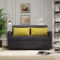 thumbnail image 2 of DEALTOPS Pull-Out Loveseat Sofa Bed with USB Ports and Side Pockets - Full Size Gray, 2 of 7