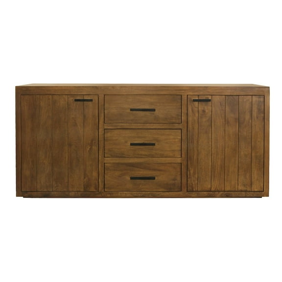 Imperial Sideboard 3-Drawer 2-Door in Transitional Chestnut Finish on Solid Wood