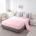 thumbnail image 5 of Erosebridal Teens Girls Colorful Butterflies Bedding Comforter Set 7pcs,Floral Love Heart Queen Bedding Sets,Pink Reversible, 5 of 6