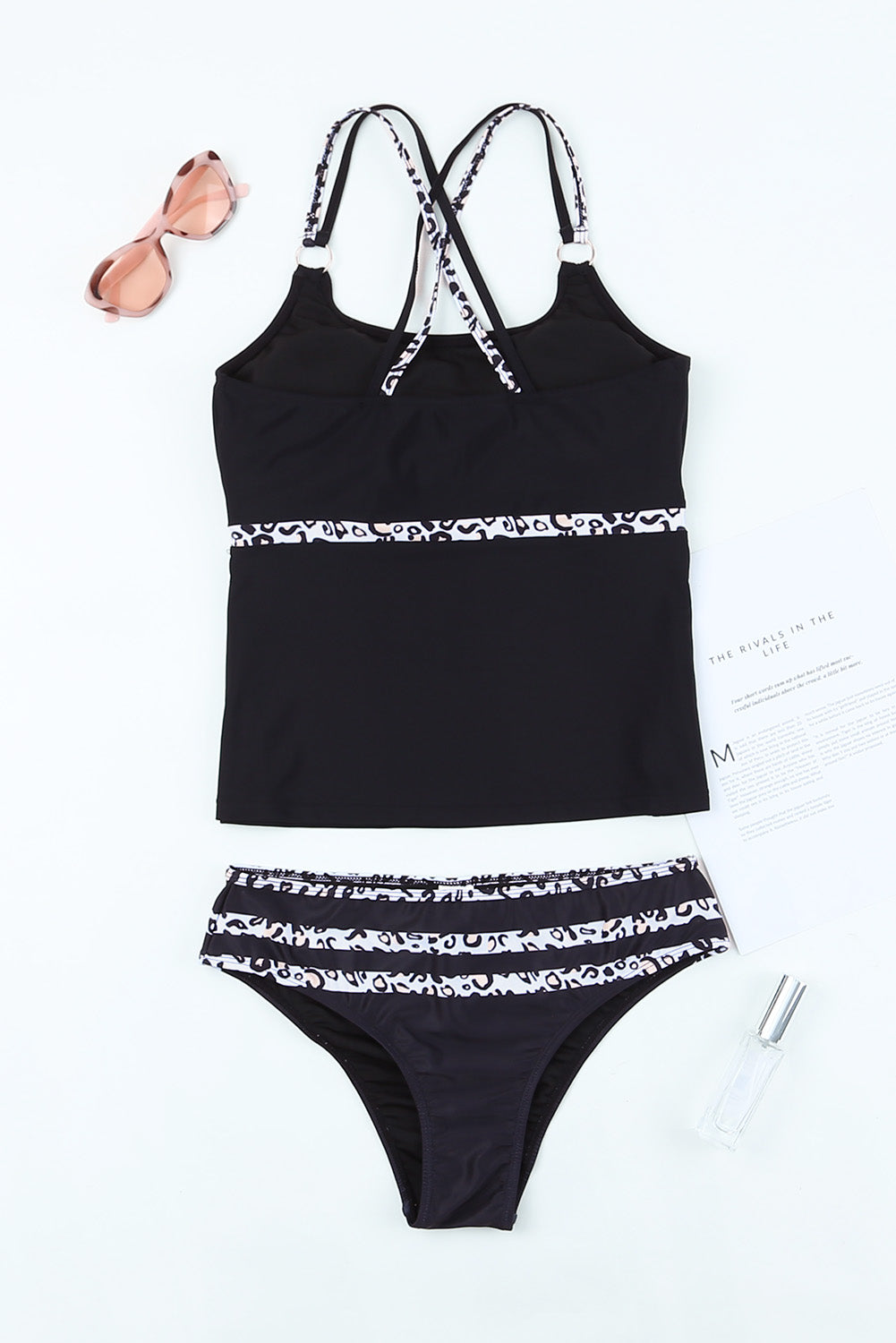 Black Sexy Leopard Stripes Tankini Swimsuit Bikini - Walmart.com