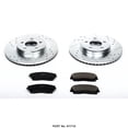 thumbnail image 1 of Power Stop Brake Kit K1714 1-Click Brake Kit; Carbon Fiber Ceramic Brake Pads; 12.6 Inch Silver Zinc Plated Cross-Drilled And Slotted Rotor; With Rotor/Brake Pad/Hardware, 1 of 4