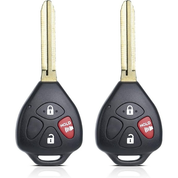 Key Fob Remote Replacement Fits for Toyota Rav4 2006 2007 2008 2009 2010 2011 / Scion XB 2008-2012 2013 HYQ12BBY Keyless Entry Remote Control 89070-42660 4D67 Chip (Pack of 2)