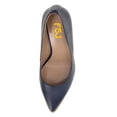 thumbnail image 4 of FSJ Women Classic High Heel Pointed Toe Pumps Fashion Stiletto Heel Slip On Ladies Office Dress Shoes Size 8 Navy Blue, 4 of 4