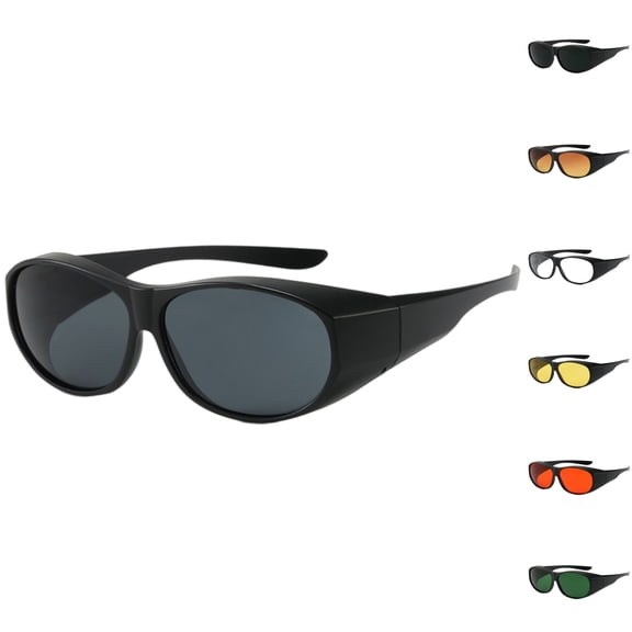 Womens Mens Sunglasses LSQii UV Protection Wrap Around Retro 2000S Polarized Sun Glasses Classic Square Lightweight Y2K 90s Trendy Summer Unsex Blackish Green