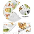 thumbnail image 2 of SKYSONIC Easter Rabbit Christmas Tree Skirt Home Decoration Large Round Christmas Tree Skirt for Holiday Party Home Christmas Day Ornaments 35.4 Inch, 2 of 6