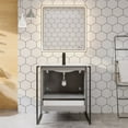 thumbnail image 7 of Eviva Moma 32 Inch Grey Bathroom Vanity with Black Metallic Legs, 7 of 7