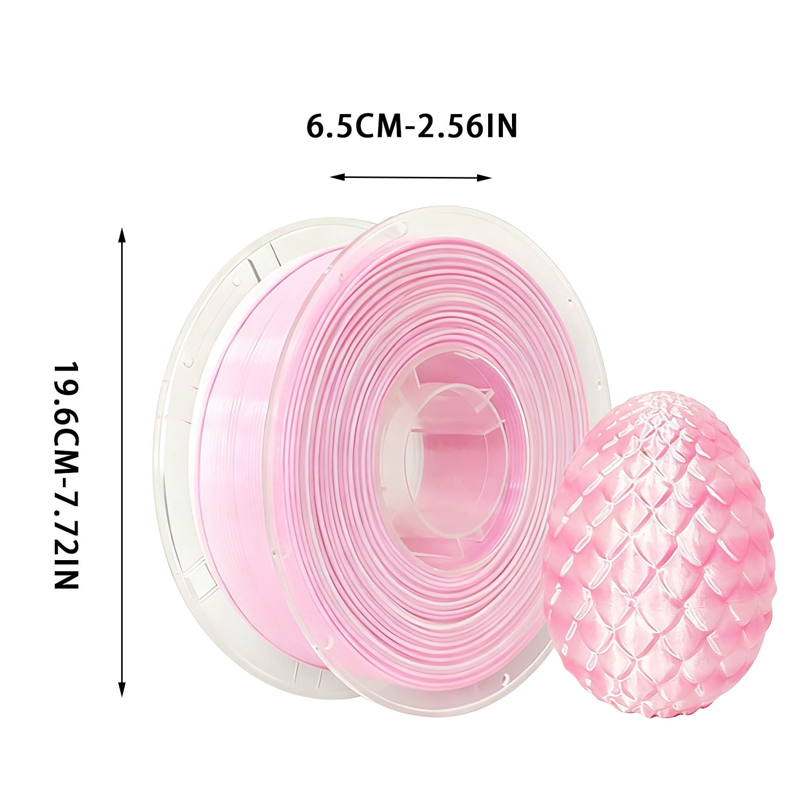 Silk Two-Color Gradient 3D Printer Filament, 1.75mm, Metal-Like Gloss, 1kg Spool, Artist-Precision, Easy Print for Ender 3/All FDM Printers, Home Decor/Model Props