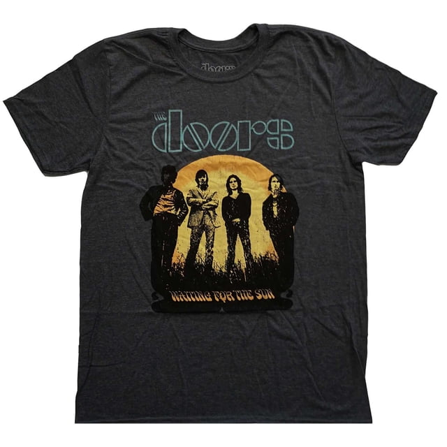 The Doors - Camiseta Waiting For The Sun para Adultos Unisex (Gris)