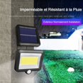 thumbnail image 3 of Lámpara solar para exteriores con detector de movimiento por infrarrojos, reflector LED para exteriores de 100 COB con detector, iluminación de seguridad, 500 LM a prueba de agua IP65, para jardín, al, 3 of 5
