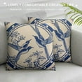 thumbnail image 3 of JEUXUS Farmhouse Christmas Pillow Covers  Chinoiserie Blue And White Porcelain  Throw Pillow Covers Decorative Home Decor Vintage Chinese Style Oriental Floral Pattern Cushion Case for Couch, 3 of 5