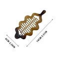 thumbnail image 5 of UNLLLL Wave Style Ponytail Clip, Vertical Banana Hair Claw with Twisting Design, Strong Hold Hair Accessory for Thick Hair, for Simple Updo Daily Styling and Travel (Caramel), 5 of 7
