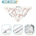 thumbnail image 6 of Dog Bandana 1 Pack,White Marble Rose Gold Line Pattern Bandanas for Dogs,Cat Bandana,Small/ Large Dog Bandana 2 Size,Dog Bandanas, 6 of 6