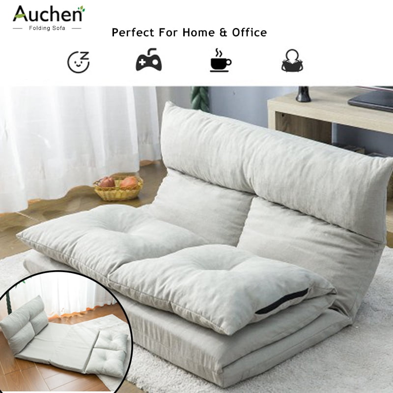 AUCHEN® Folding Floor Sofa Bed,Adjustable Floor Couch and Sofa,Video ...