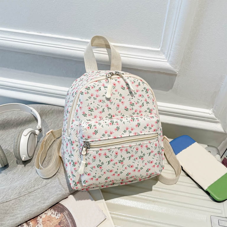 floral mini backpack hogh quality 5 Twfbrm Small Backpack Purse for Women, Floral Pattern Nylon Crossbody  Purses with 2 Removable Shoulder Straps, Lightweight Casual Travel Daypacks