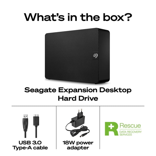 外付けハードディスク・ドライブ Seagate Expansion Desktop Drive 8TB Seagate Expansion Desktop 8TB External Hard Drive HDD - USB 3.0