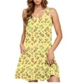thumbnail image 2 of Taylonsss 2025 Summer Casual Dress for Womens Sleeveless Round Neck Short Floral Print Dress Casual Everyday Outfit, 2 of 6
