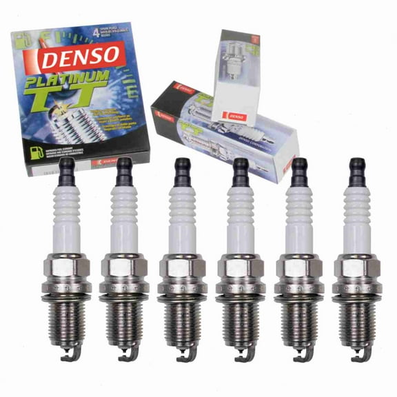 6 pc DENSO Platinum TT Spark Plugs compatible with Acura TL 3.2L 3.5L V6 2004-2008