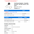 thumbnail image 2 of Fuel Pressure Regulator - Compatible with 2000 - 2005 GMC Yukon XL 1500 Denali 2001 2002 2003 2004, 2 of 2