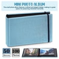 thumbnail image 2 of 2 Pcs Small Photo Album Travel Photo Album Photo Card Holder Mini Photo Album For Baby Wedding Birthday, 2 of 6