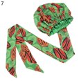 thumbnail image 2 of Cheers.US Women Stylish African Printed Round Hat Double Satin Wrapped Turban Headwrap Sleeping Cap Hair Decoration, 2 of 7