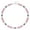 Pink white gray 6, variant on Baseball Pendant Neckchain Disco Ball Clavicle Chain Stylish Sports Accessory