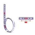 thumbnail image 6 of Joernso 1/2/3/4/5/6m Centered Measuring Ruler Self-adhesive Stainless Steel Metric Track Tape Measure for Woodworking, 6 of 8