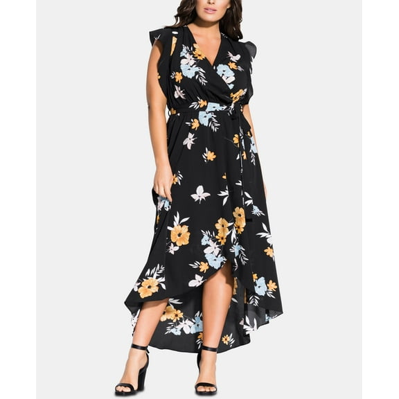 City Chic Trendy Plus Size Zinnea Maxi Dress Zinnea Floral XS
