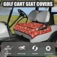 thumbnail image 3 of Whosucclay Reindeer Frost Golf Cart Seat Blanket, Elastic 4 Front Storage Pockets Golf Cart Seat Protector for Yamaha EZGO Club Car, 52.36"x 32.28", 3 of 7
