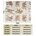 thumbnail image 5 of Cute Sloth Blanket Lightweight Flannel Blankets 80x60, 5 of 6