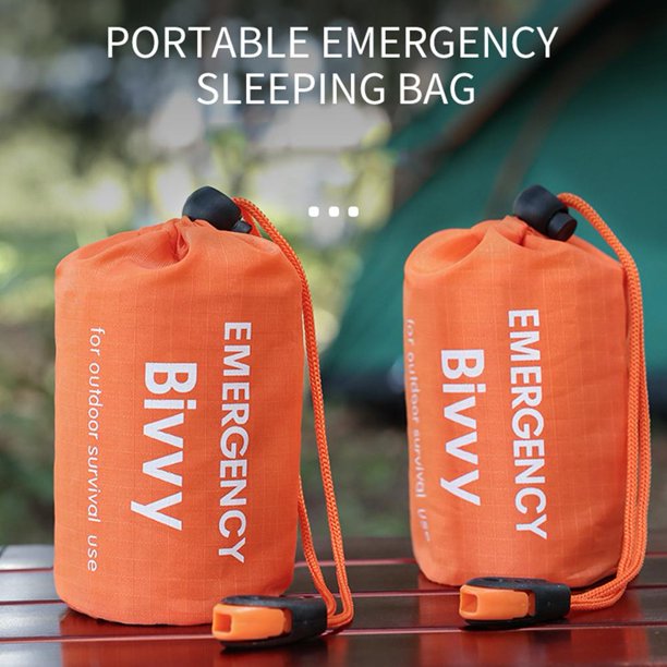 Bolsa de almacenamiento al aire libre con silbato, bolsa con cordón, herramienta de emergencia de supervivencia al aire libre