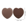 thumbnail image 2 of Unique Bargains 5 Pcs Heart-Shaped Face Makeup Sponge for Travel Brown, 2 of 5
