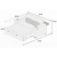 thumbnail image 5 of Modern Corduroy 2-Seat Sofa 59" w Cup Holders & USB, 5 of 8