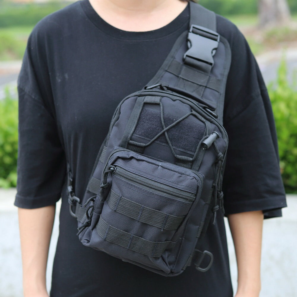 Details about   Mens Backpack Molle Tactical Sling Chest Pack Shoulder Bag Outdoor Hiking Travel 