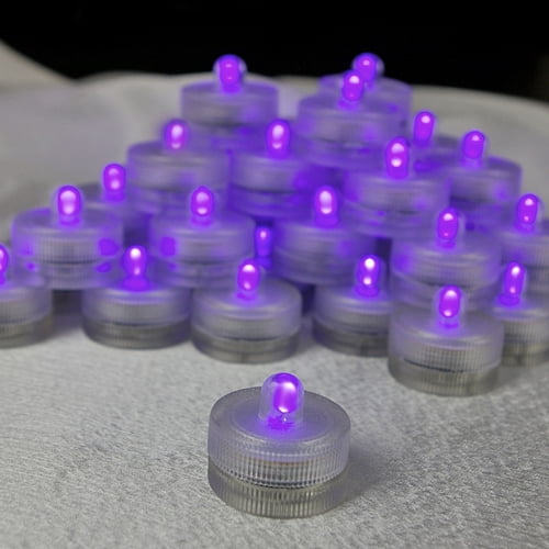 Prom Lights Floralytes Submersible I LED Floral Light 50 Pack Purple