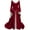 Red, variant on LEAVINGSUO Women's Casual Dresses Fashion Women Long Sleeve Long Maxi Dress Cosplay Retro Dress Green XXL