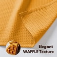 thumbnail image 6 of Native Fab 6 Pack Waffle Dish Cloths - 100% Cotton, Soft, Absorbent & Quick Drying Towels for Cleaning, Cooking & Baking - Great for Home, Restaurants, Cafes, Bars - Mustard Yellow, 6 of 6