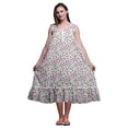 thumbnail image 1 of Bimba Chemises de Nuit en Coton Imprimé Magnolia Sans Manches pour Femmes Robe de Nuit Maxi XXX-Large, 1 of 6